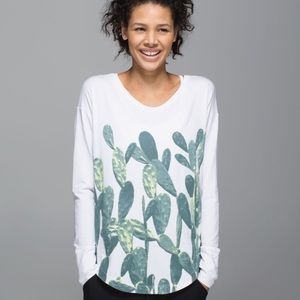 Lululemon Long sleeve Cactus tee